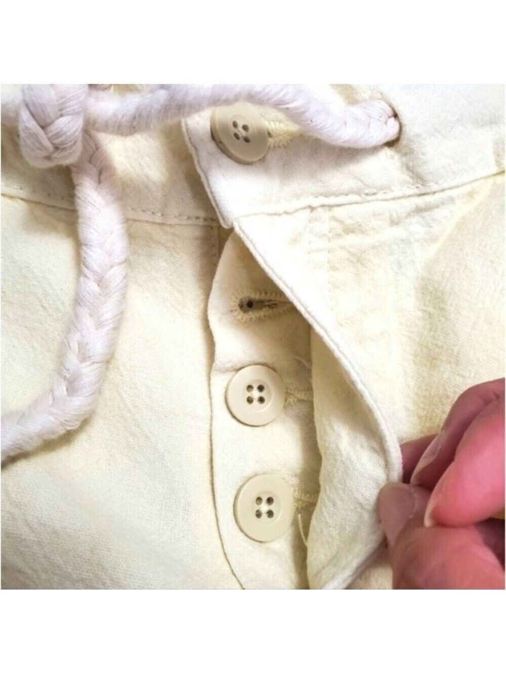 NWT Harlow Coastal Linen Cotton Blend Shorts Yellow M - Picture 11 of 14